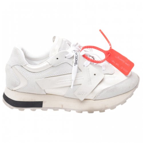 Pre-owned Off-white Leather Trainers In Multicolour