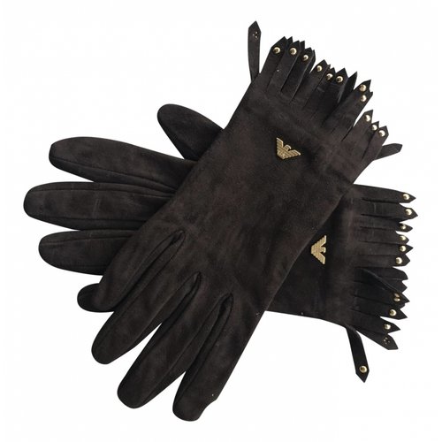 Pre-owned Emporio Armani Gloves In Brown