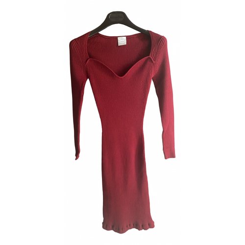 Pre-owned 8 By Yoox Mini Dress In Burgundy