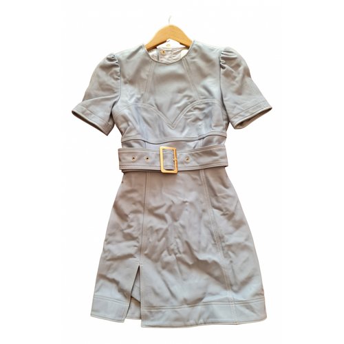 knee length dresses for ladies ALICE MCCALL - Navy Leather Dress main image 0