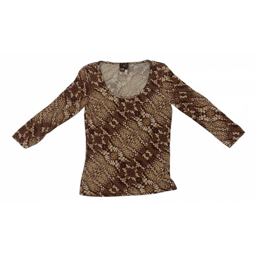 Pre-owned Just Cavalli Top In Brown