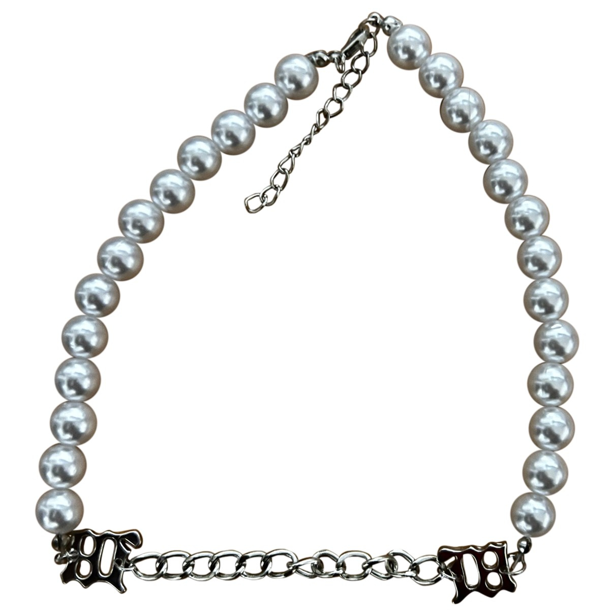 Pre-owned Misbhv Pearl Necklace In 
