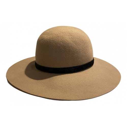 Pre-owned Whistles Wool Hat In Camel