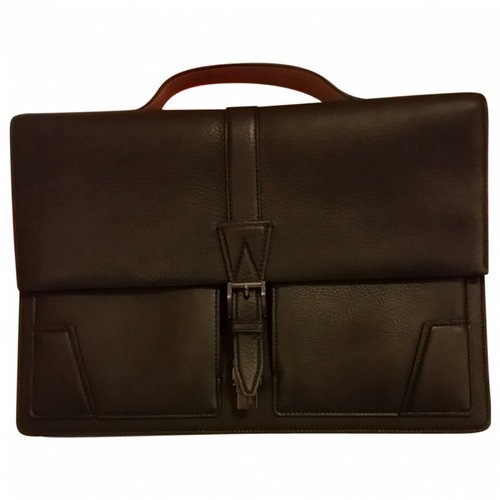 Pre-owned Jm Weston Leather Small Bag In Black