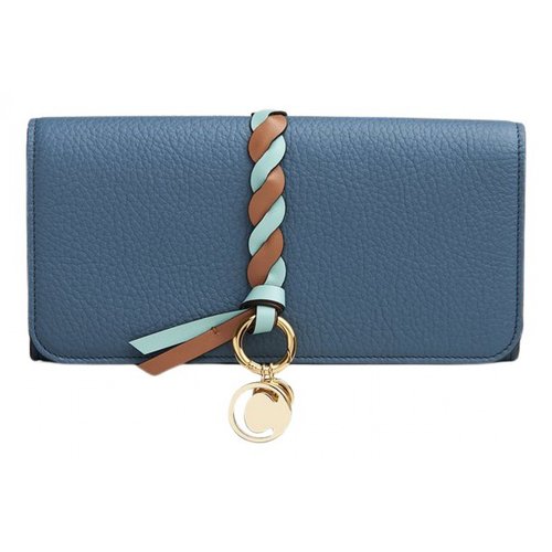 Pre-owned Chloé Leather Clutch In Blue