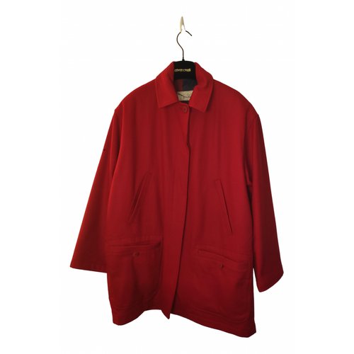 Pre-owned Mabrun Wool Coat In Red