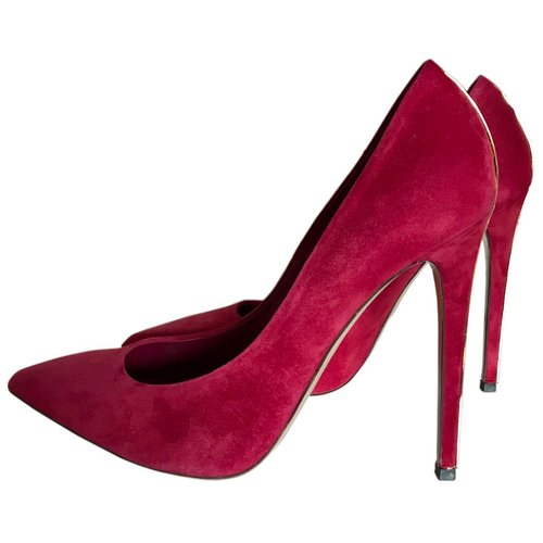 Pre-owned Le Silla Heels In Burgundy