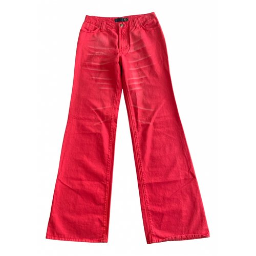 Pre-owned Just Cavalli Large Pants In Red