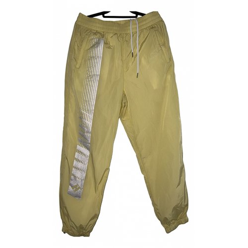 Pre-owned Alexander Wang Trousers In Yellow