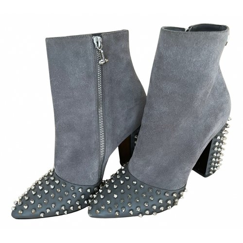 Pre-owned Philipp Plein Ankle Boots In Grey