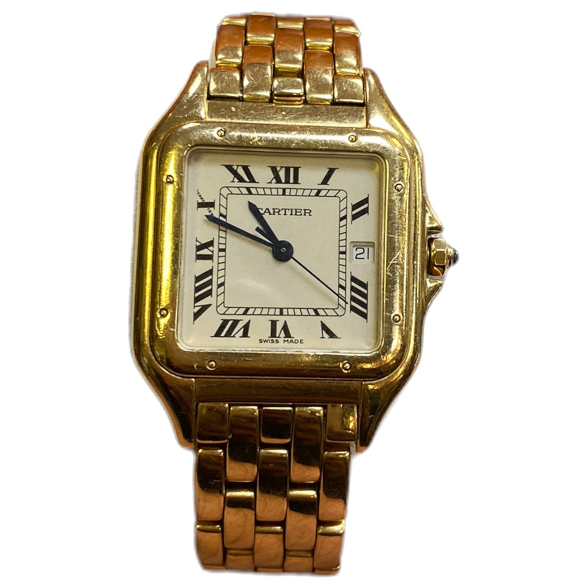 Pre-owned Cartier Panthã¨re Yellow Gold 