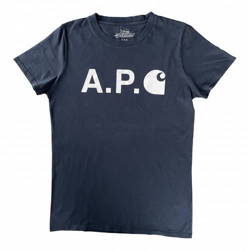 Pre-owned Apc T-shirt In Navy