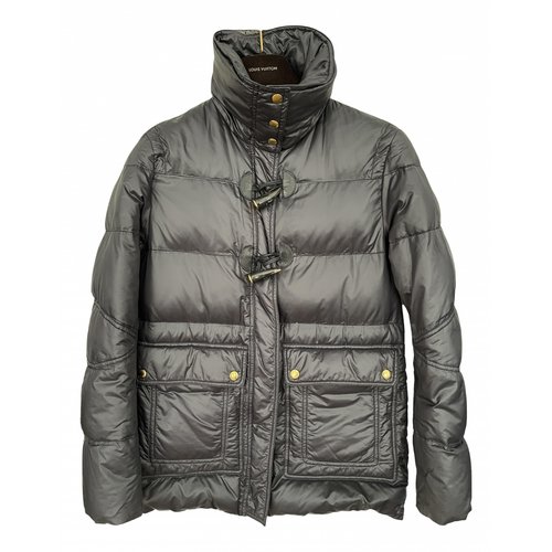 Pre-owned Louis Vuitton Silk Puffer In Grey
