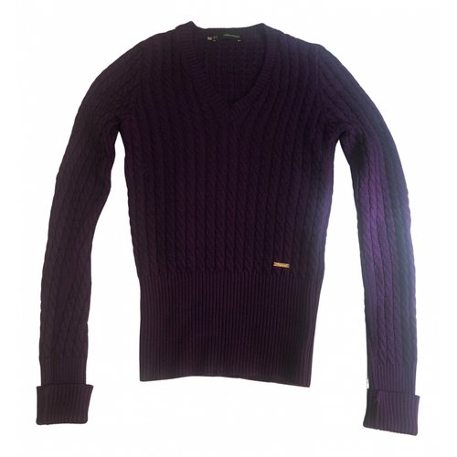 Pre-owned Dsquared2 Wool Sweatshirt In Purple
