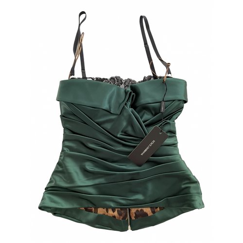 Pre-owned Dolce & Gabbana Corset In Green