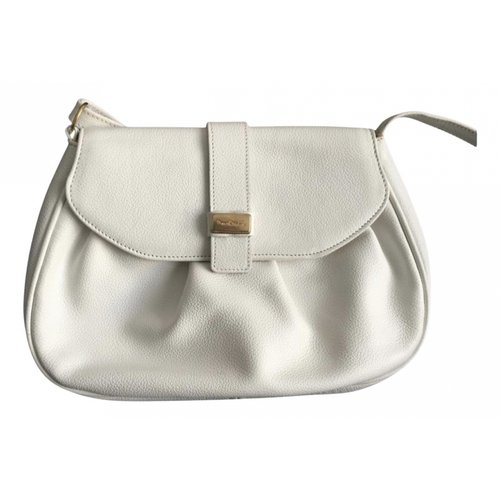 Pre-owned Pierre Cardin Leather Crossbody Bag In White