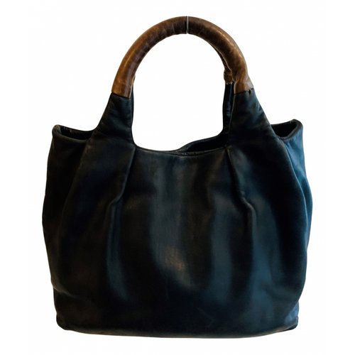 Pre-owned Fausto Santini Leather Handbag In Black