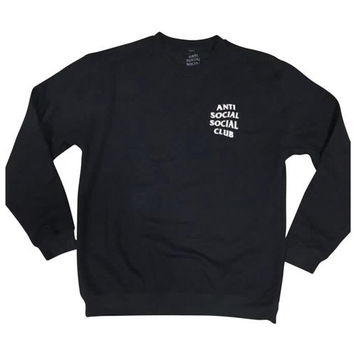 Pre-owned Anti Social Social Club Sweatshirt In Black