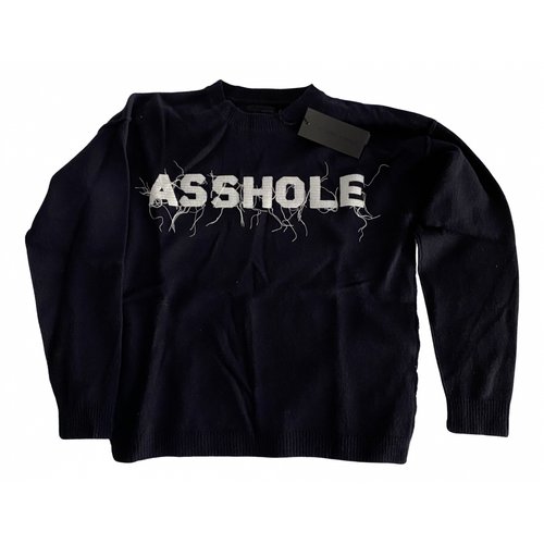 Pre-owned Frankie Morello Wool Sweatshirt In Navy