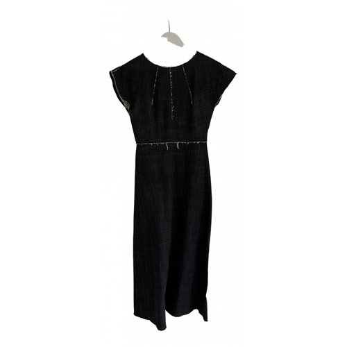 Pre-owned Britt Sisseck Maxi Dress In Navy