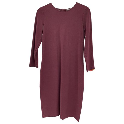 Pre-owned Vince Mid-length Dress In Burgundy
