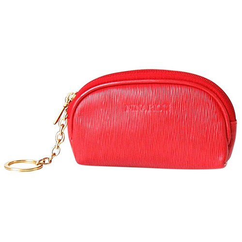Pre-owned Nina Ricci Leather Key Ring In Red