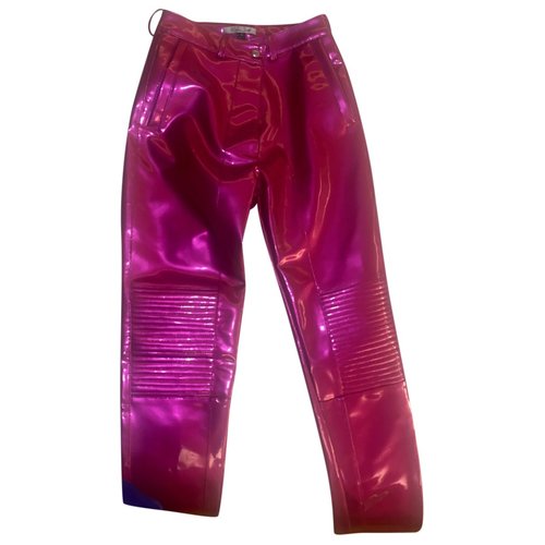 Pre-owned Laquan Smith Trousers In Pink