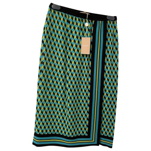 Pre-owned Michael Kors Silk Mid-length Skirt In Green