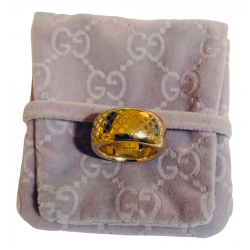 Pre-owned Gucci Yellow Gold Ring