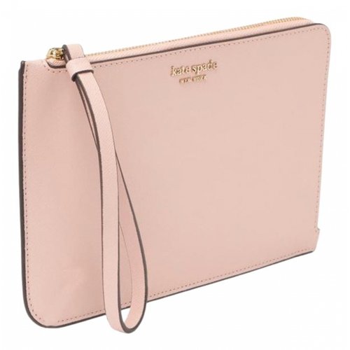 Pre-owned Kate Spade Leather Clutch In Pink