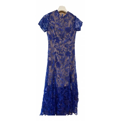 Pre-owned Costarellos Lace Dress In Blue