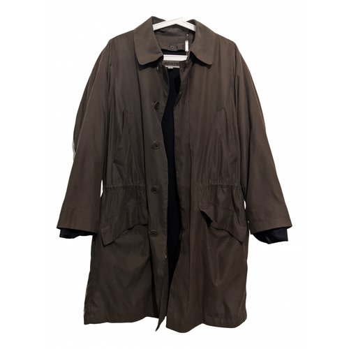 Pre-owned London Fog Cloth Trench In Green