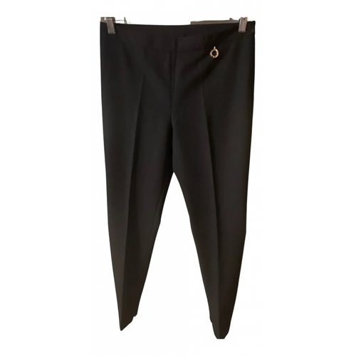 Pre-owned Mangano Trousers In Black