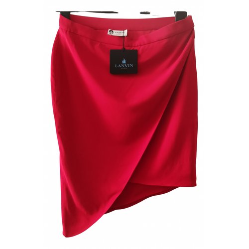 Pre-owned Lanvin Mid-length Skirt In Red