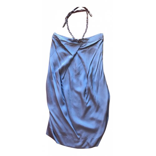 Pre-owned Jucca Mini Dress In Blue