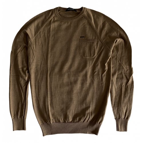 Pre-owned Dsquared2 Wool Knitwear & Sweatshirt In Brown