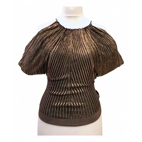 Pre-owned Tom Ford Blouse In Metallic