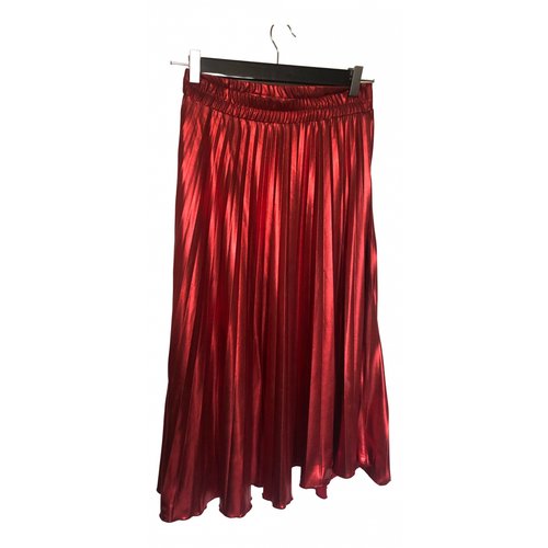 Pre-owned Merci Mid-length Skirt In Red