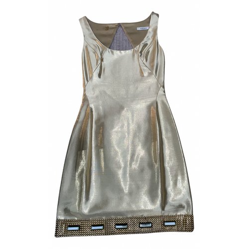 Pre-owned Versace Mini Skirt In Gold