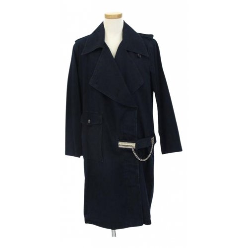 Pre-owned Chanel Coat In Navy