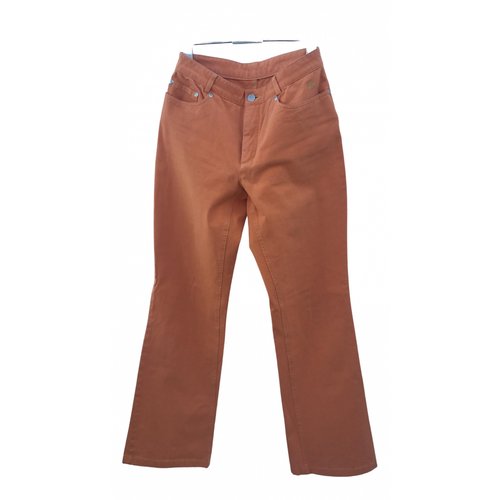Pre-owned Burberry Large Pants In Orange