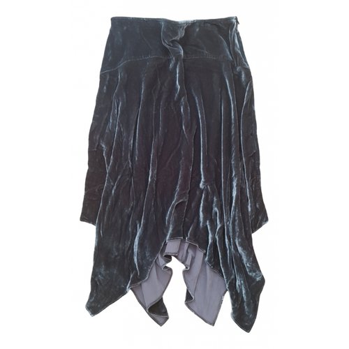 Pre-owned Max & Co Velvet Mid-length Skirt In Khaki