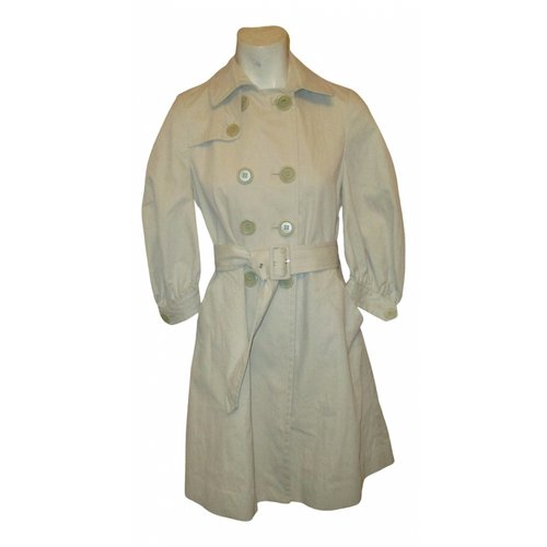 Pre-owned Bcbg Max Azria Trench Coat In Beige