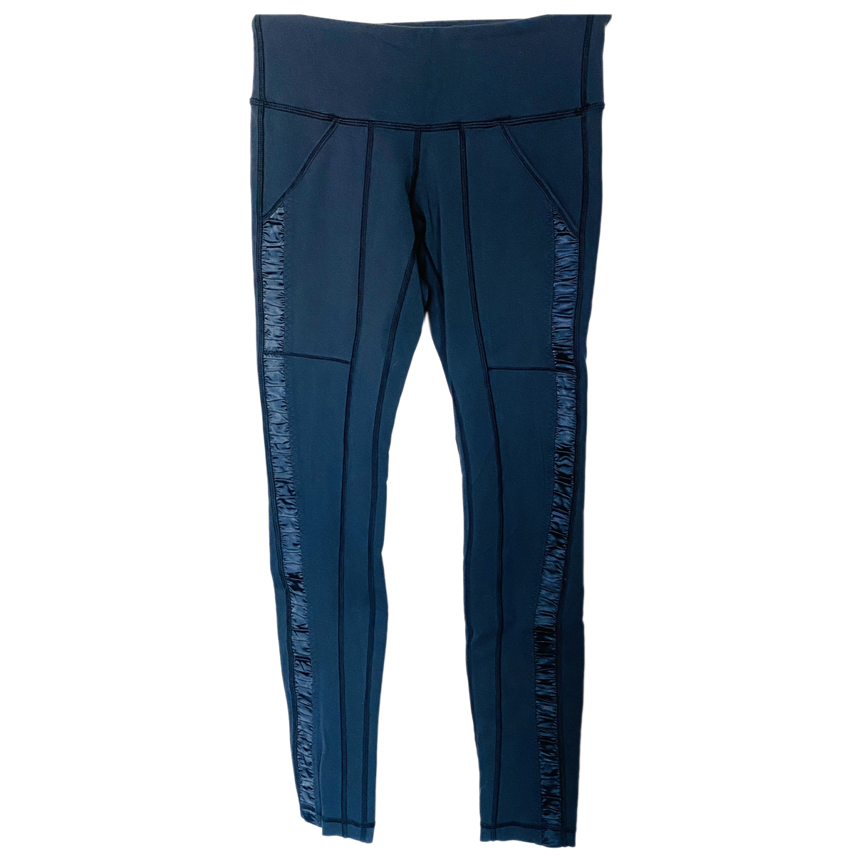 Pre-owned Lululemon Leggings In Blue 
