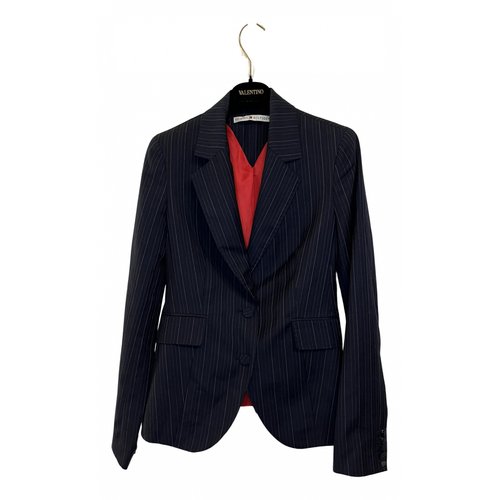 Pre-owned Tommy Hilfiger Wool Blazer In Navy