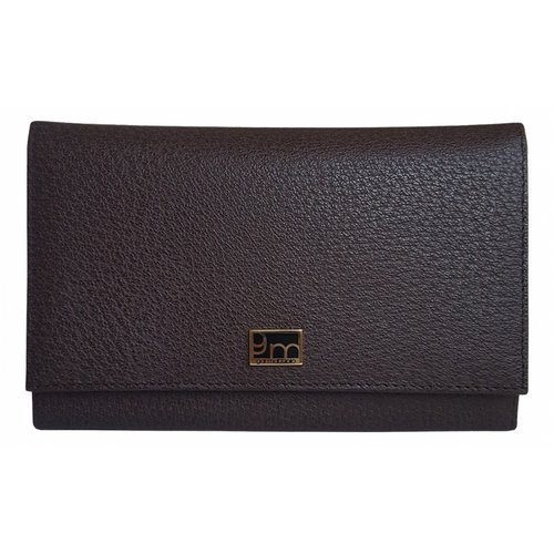 Pre-owned Gai Mattiolo Leather Wallet In Brown
