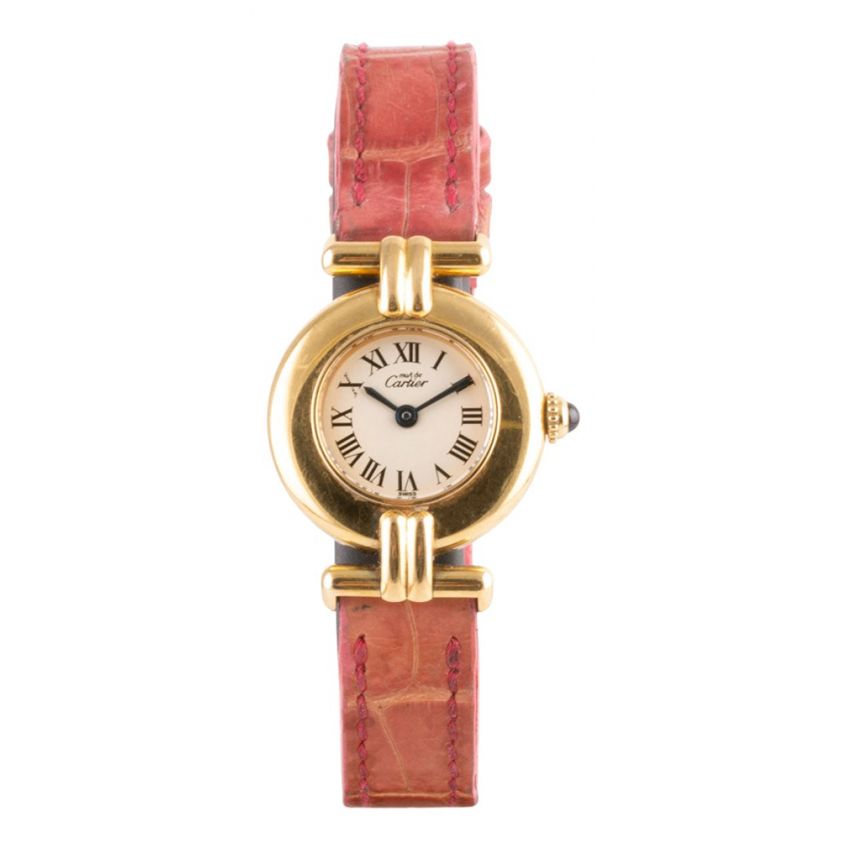 Pre-owned Cartier Must Vendã´me Silver Gilt Watch In Gold | ModeSens
