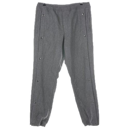 Pre-owned Givenchy Wool Trousers In Grey