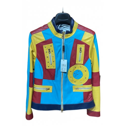 Pre-owned 0711 Tbilisi Leather Jacket In Multicolour