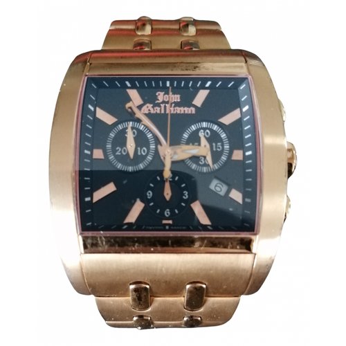 Pre-owned John Galliano Watch In Gold